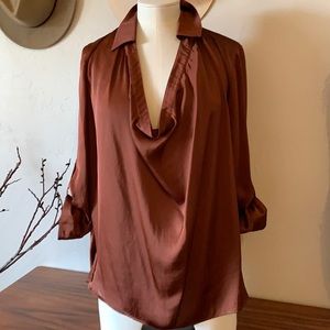 Vince cognac blouse Size 4